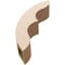 Ekena Millwork 5-inch W x 18-inch D x 18-inch H Ozark Rough Cedar Woodgrain TimberThane Knee Brace, Primed BRCUR05X18X18OZKRCPR - alternate 4